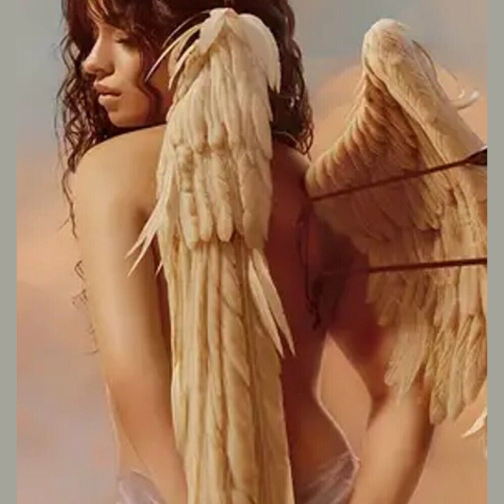 Beautiful Wounded Angel Girl Canvas Art Print 11.8" x 15.7" Stunning! NEW! Home & Garden:Home Décor:Posters & Prints Style Your Walls